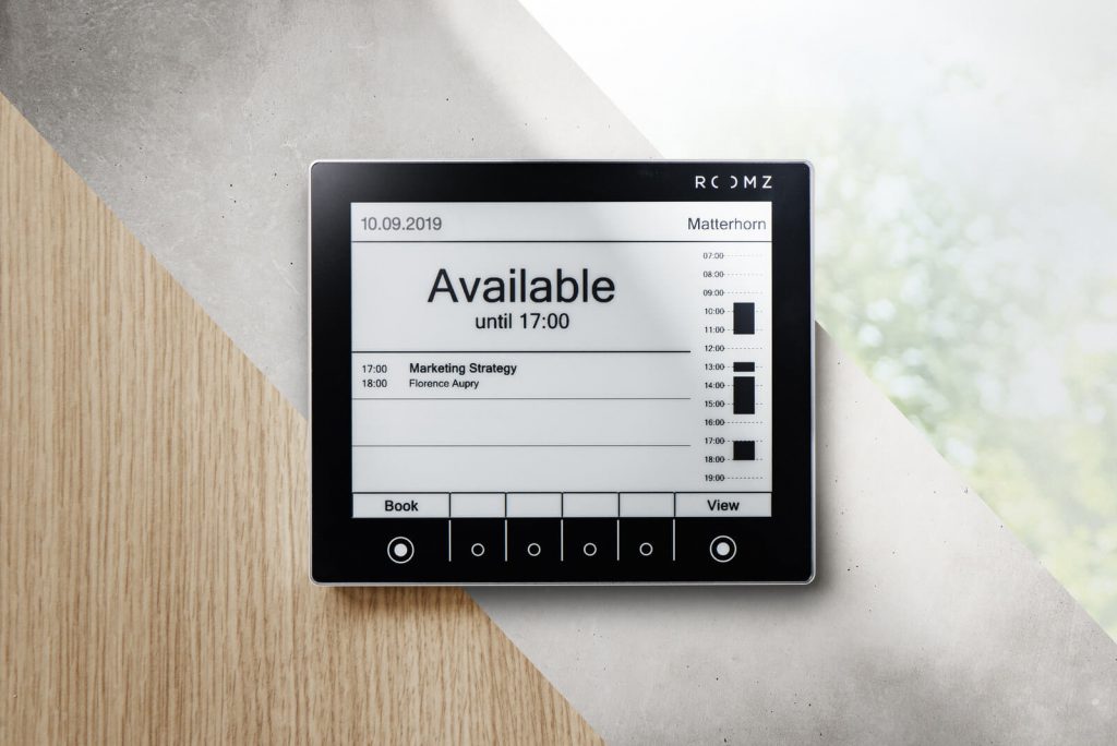 Room booking display